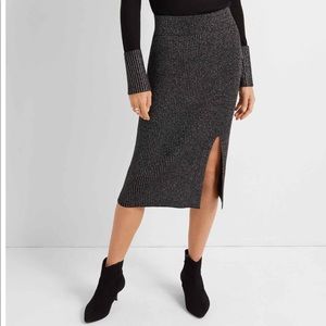 Lurex Club Monaco Ribbed Skirt